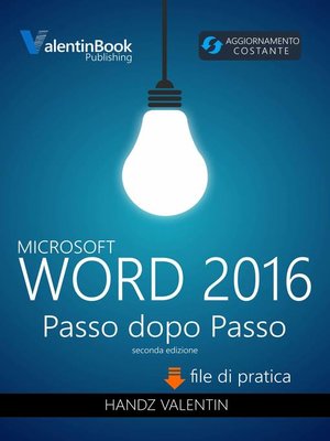 cover image of Word 2016 Passo Dopo Passo